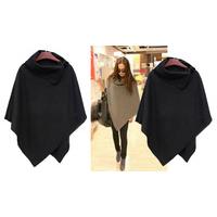 Turtleneck Poncho- Black Medium 8