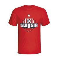 Tunisia Country Logo T-shirt (red) - Kids