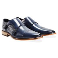 Tunstead Navy Monk-Strap