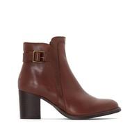 Tulia Heeled Leather Ankle Boots