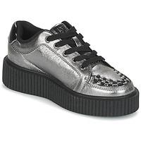 tuk casbah creepers womens shoes trainers in silver