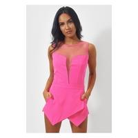 Tullula Pink Mesh Playsuit