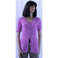 Tulchan Small Bubblegum Pink Short-Sleeved Cardigan