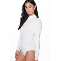 turtle neck long sleeve basic body cream