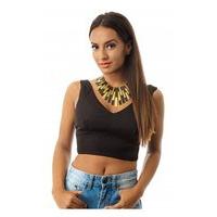 Turn It Up Bralet Top In Black