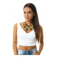 Turn It Up Bralet Top In White