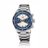 tudor gents heritage chrono opaline blue and steel bracelet