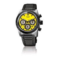 Tudor Gents Fastrider Chrono Yellow Dial Watch