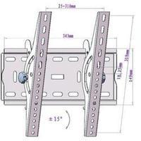 tv wall mount 43 2 cm 17 94 0 cm 37 tiltable speaka professional slim