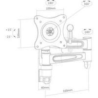 TV wall mount 33, 0 cm (13\