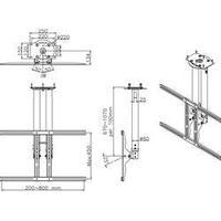 tv ceiling mount 94 0 cm 37 190 5 cm 75 swivellingtiltable newstar pro ...