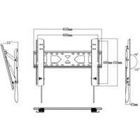 tv wall mount 106 7 cm 42 177 8 cm 70 tiltable speaka professional