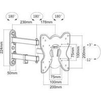 tv wall mount 58 4 cm 23 106 7 cm 42 swivellingtiltable speaka profess ...