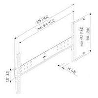 tv wall mount 94 0 cm 37 127 0 cm 50 rigid vogels pfw 5000