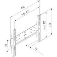 tv wall mount 58 4 cm 23 81 3 cm 32 rigid vogels pfw 5200