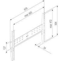 tv wall mount 81 3 cm 32 106 7 cm 42 rigid vogels pfw 5300