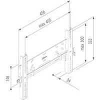 tv wall mount 58 4 cm 23 81 3 cm 32 rigid vogels pfw 5205