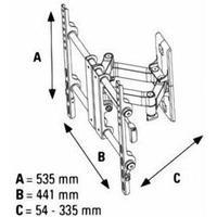 tv wall mount 58 4 cm 23 127 0 cm 50 swivellingtiltable swivelling ham ...