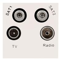 tv satellite module bg quad euro module white e35027