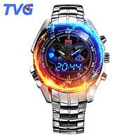 tvg km 468 mens luxury strap watch analog digital multifunctional led  ...