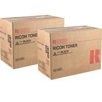 TWIN PACK : Ricoh 407340 (Original) Black Toner Cartridge