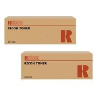 twin pack ricoh 841040 original black toner cartridge