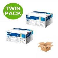 twinpack samsung mlt d205eels black original extra high yield toner ca ...