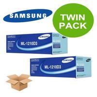 twinpack samsung ml 1210d3 original black toner cartridges