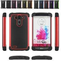 Two-in-One Football Grain Design PC and Silicone Case for LG G3