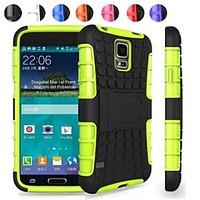 Two-in-One Tire Grain Design PC and Silicone Case with Stand for Samsung Galaxy S5 Mini G800
