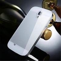 Two-in-one KX Brand Metal Frame Acrylic Mirror Backplane Metal Hard Case for Samsung Galaxy S4