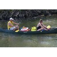 Two Person Single Day Trip with Canoe Along The Blue River in Indiana
