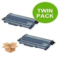 TWIN PACK: Brother TN2110 Remanufactured Black Standard Capacity Toner Cartridge