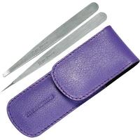 tweezerman brows petite tweeze set lilac