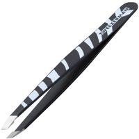 tweezerman brows animal print slant tweezer zebra