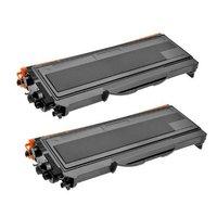 twin pack brother tn2210 black remanufactured standard capacity laser  ...