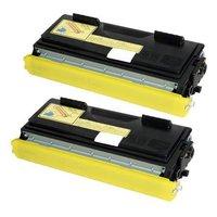 TWINPACK: Brother TN6600 Remanufactured Black High Capacity Laser Toner