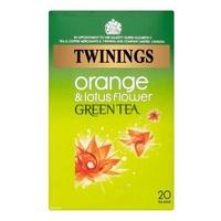 twinings green tea with orange lotus flower 20 bags x 4