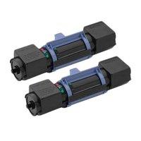 twin pack brother tn100 black remanufactured toner cartridge