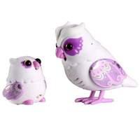 tweet talking owl and baby white birds 