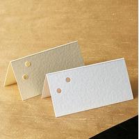 two hole place cards pack ivory