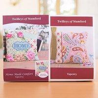 Twilleys of Stamford Paisley Border and Home Made Comfort Tapestry Cushion Multibuy 401547