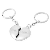 two hearts keyring customised