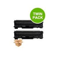 twinpack canon 1870b002aa 712 remanufactured black toner cartridge