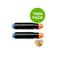 twin packcanon c exv11 black remanufactured laser toner cartridge