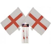 twin pack england dsgn 15 x10 car flags on stick in bag whc