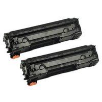 twin pack canon 726 3483b002aa remanufactured black toner cartridge