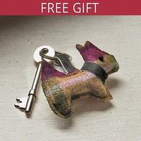 Tweed Dog Keyring