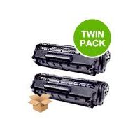 TWINPACK: Canon 703 Remanufactured Black Toner Cartridges