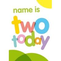 Two Today | Personalised Birthday Card